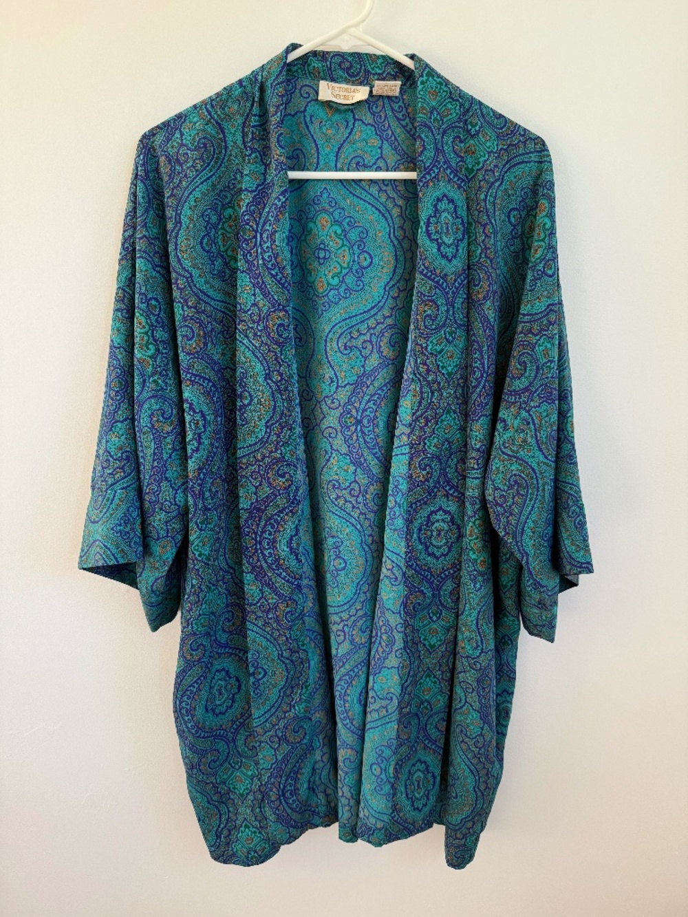 Vintage Victoria's Secret Paisley Robe Gold Label Y2K One Size